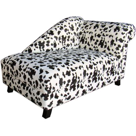 cow print chaise lounge.